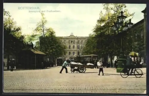 AK Rotterdam, Beursplein met Postkantoor