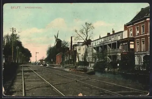 AK Delft, Spoorsingel, Windmühle
