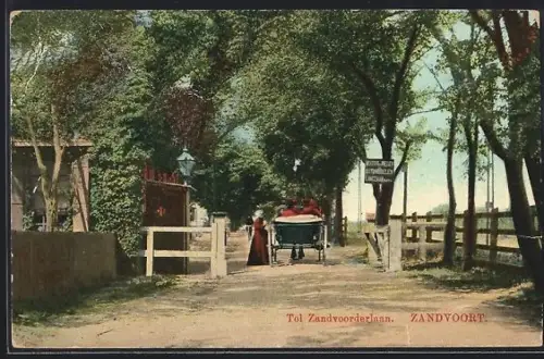 AK Zandvoort, Tol Zandvoorderlaan, Pferdkutsche