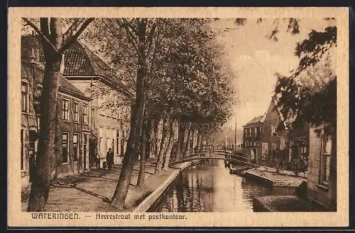 AK Wateringen, Heerestraat met postkantoor
