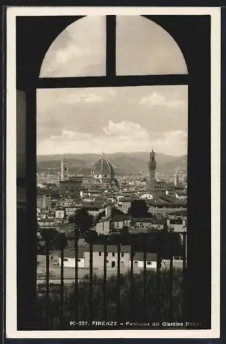 AK Firenze, Panorama dal Giardino Boboli