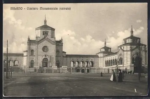 AK Milano, Cimitero Monumentale, entrata