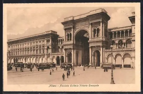 AK Milano, Facciata Galleria Vittorio Emanuele