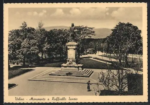 AK Urbino, Monumento a Raffaello Sanzio