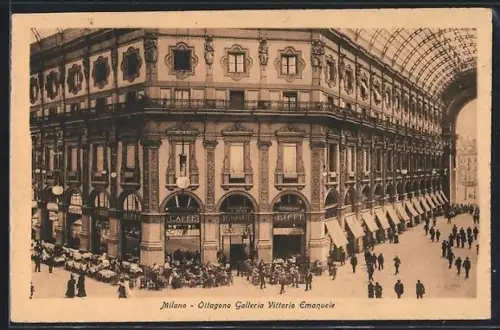 AK Milano, Ottagono Galleria Vittorio Emanuele