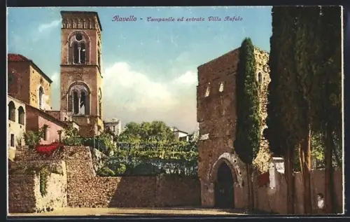 AK Ravello, Campanile ed entrata Villa Rufolo