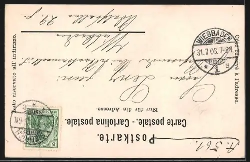 Präge-Lithographie Florenz, Kloster San Marco, Hof und Kreuzgang, Münzportrait Savonarola