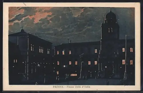 AK Padova, Piazza Unita d`Italia, Notturno