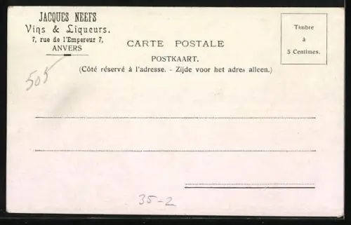 AK Reklame Jacques Neefs Vins & Lidquers, De Kempenaar Gezondheidslikeur, Mutter und Kind mit Hühnern