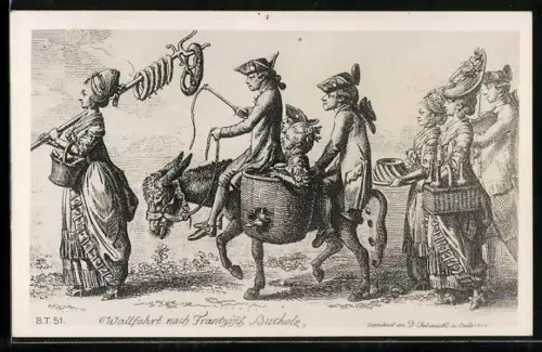 Künstler-AK Berlin, Wallfahrt nach Französisch Bucholz