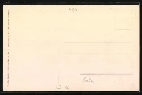 Künstler-AK Berlin, Wallfahrt nach Französisch Bucholz, Gruppe mit Esel