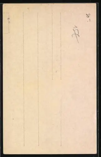 AK Emile Zola, Porträt mit Geburts- und Todestag