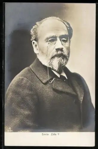 AK Emile Zola im Porträt