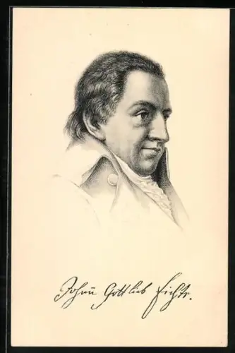 AK Johann Gottlieb Fichte, Porträt im Profil