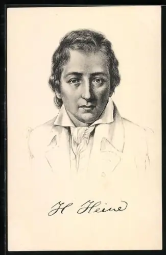 AK Porträt Lyriker Heinrich Heine