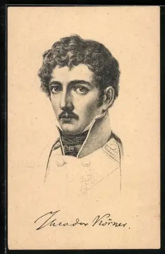 Künstler-AK Porträt von Theodor Körner