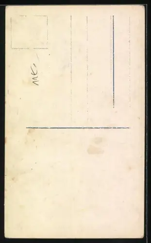 AK Heinrich Heine, Stilisiertes Porträt in dunkler Kleidung