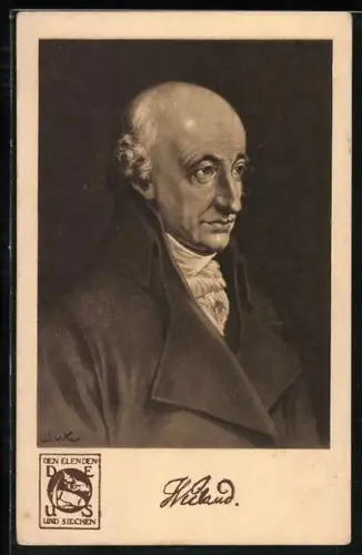 AK Christoph Martin Wieland, Portrait