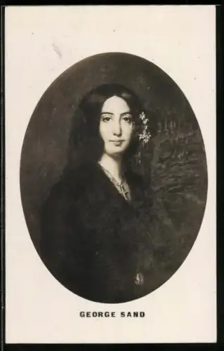AK George Sand, Porträt der Schriftstellerin