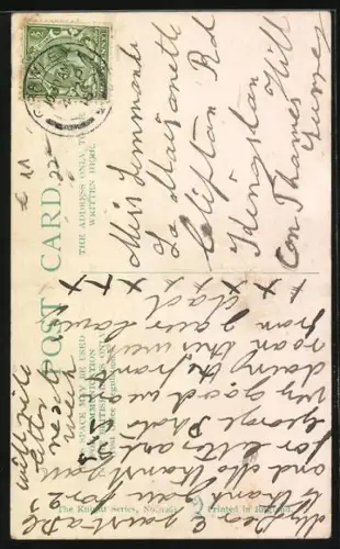 AK William Shakespeare, Porträt mit Ohrring