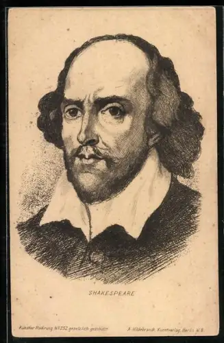 AK William Shakespeare im Porträt