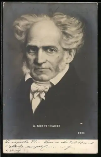 AK Arthur Schopenhauer im Porträt