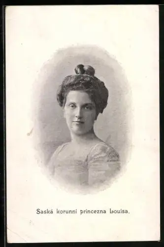 AK Prinzessin Louisa von Sachsen im Porträt