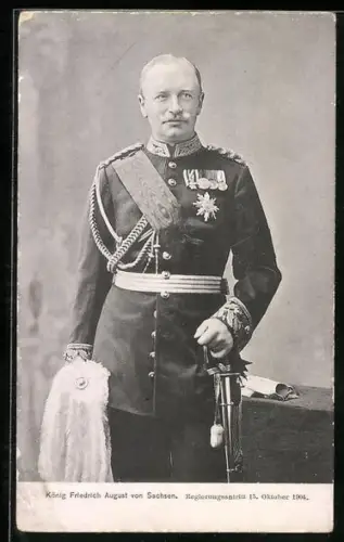 AK König Friedrich August von Sachsen
