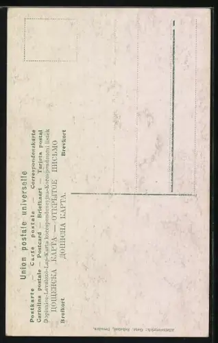 AK Kronprinz Georg und Prinz Christian von Sachsen als Fahnenoffiziere des 1. K. S. Leib-Gren-Regts No. 100