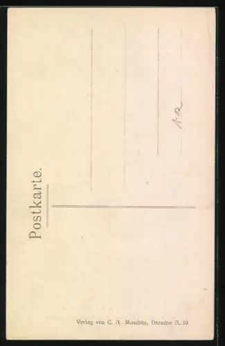 AK Gräfin Luise von Montignoso mit ihrer Tochter Anna Monica von Sachsen