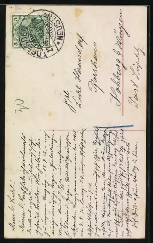 AK König Friedrich August III. von Sachsen in Uniform am Schreibtisch sitzend