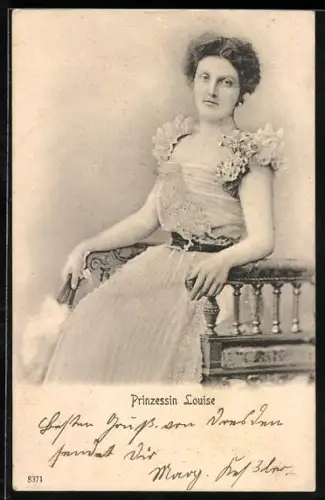 AK Prinzessin Louise sitzend im Porträt