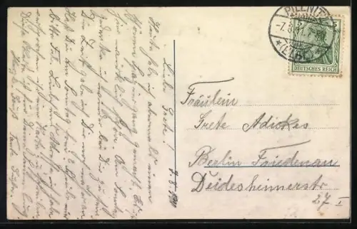 AK König Friedrich August von Sachsen im Kreise seiner Kinder