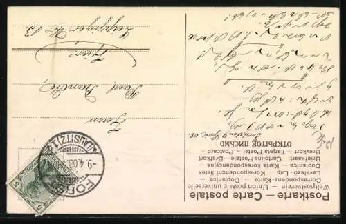 Präge-AK Kind macht nach dem Essen ein kleines Nickerchen