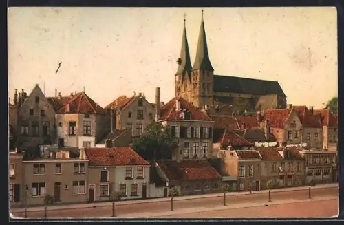 AK Deventer, Bergkerk met Emmaplein