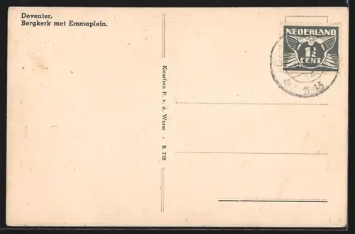 AK Deventer, Bergkerk met Emmaplein