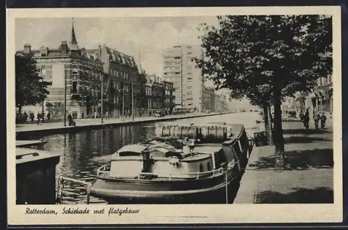 AK Rotterdam, Schiekade met flatgebouw