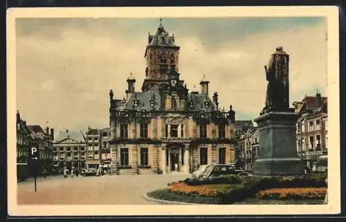 AK Delft, Markt met Stadhuis