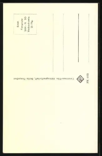 AK Sängerin Conny im Abendkleid