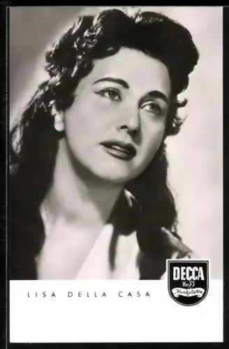 AK Musikerin Lisa della Casa mit langen Haaren