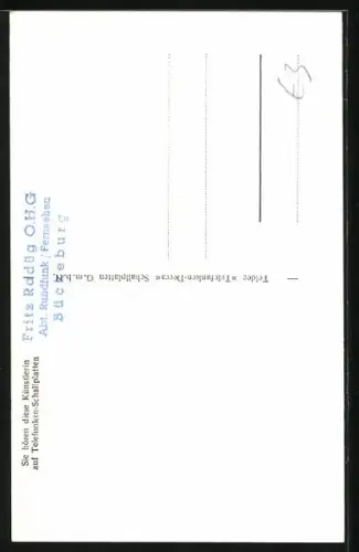 AK Musikerin Martha Mödl mit nachdenklichem Blick