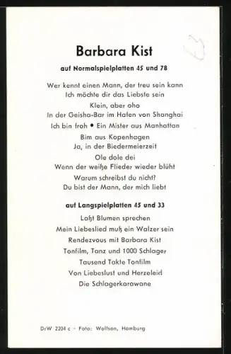 AK Musikerin Barbara Kist mit lächelndem Gesicht