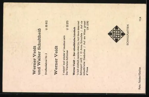 AK Musiker Werner Veidt und Walter Schultheiss beim Essen