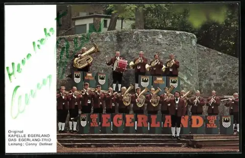 AK Musiker der Kapelle Egerland mit Instrumenten