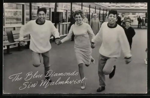 AK Musikerin Siw Malmkvist mit der Band The Blue Diamonds