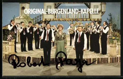 AK Musiker der Original Burgenland-Kapelle mit Instrumenten