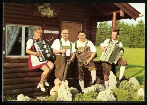 AK MusikerMusiker Hans Jauss mit seinen Rigi-Schrammeln