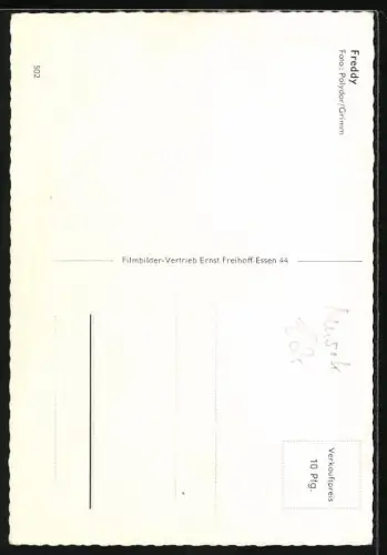 AK Musiker Freddy Quinn im Pullover von der Seite