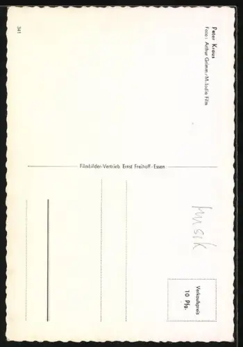 AK Peter Kraus, Porträt des Sängers mit seiner Gitarre