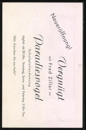 AK Musiker Fred Ziller mit einer 7 Schallplatte in der Hand